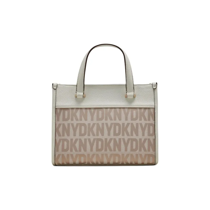 DKNY Recycled Polyester With Polyurethane Tote Bag Shopping Bag Handbag Mini Women's Light Brown-1