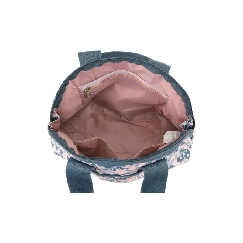 LeSportsac Polyester Boston Bag Shoulder Bag Crossbody Bag Handbag Mini Unisex Pink & Blue-4