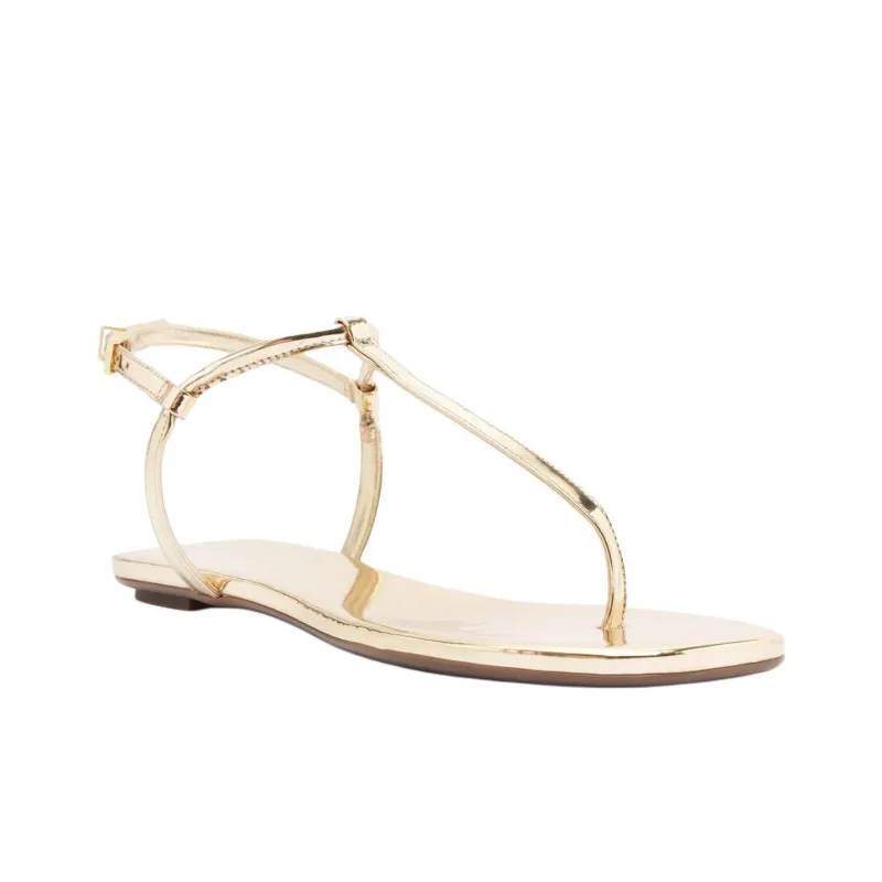 Schutz Elsha Strap Sandals Women's Gold-2