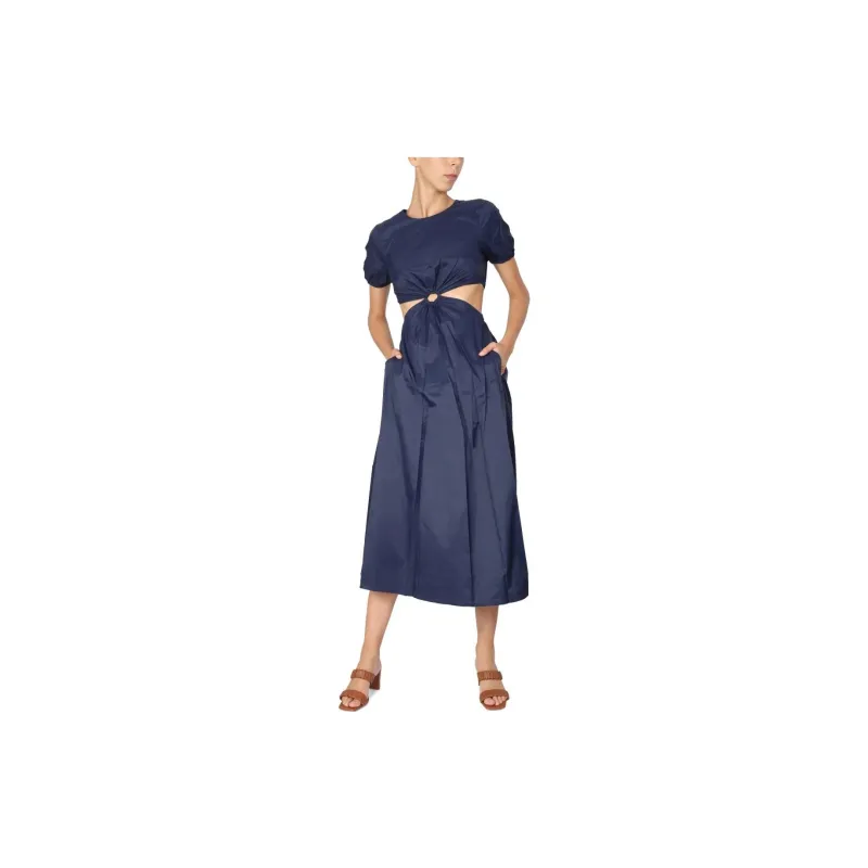 Staud Short Sleeved Dresses Women's Blue-1