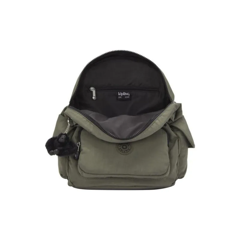 Kipling Nylon Backpack Trumpets Women's Green Moss-3