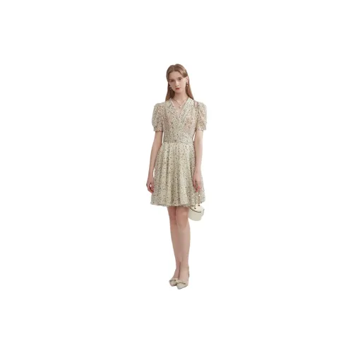 Caroline Short-Sleeved Dresses Women's Light Yellow