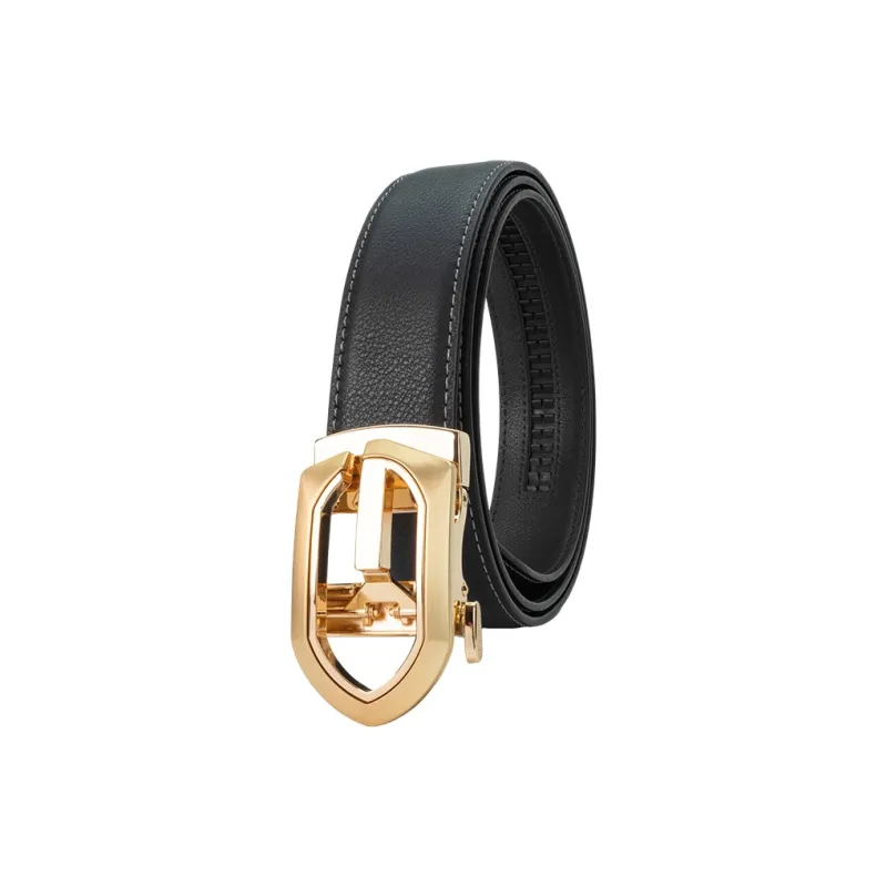 NINE NAIL 9 Section Vintage Trendy Monogram G Clasp Belt For Men Cow Leather Leather Belts Men's Width  3.5cm-7