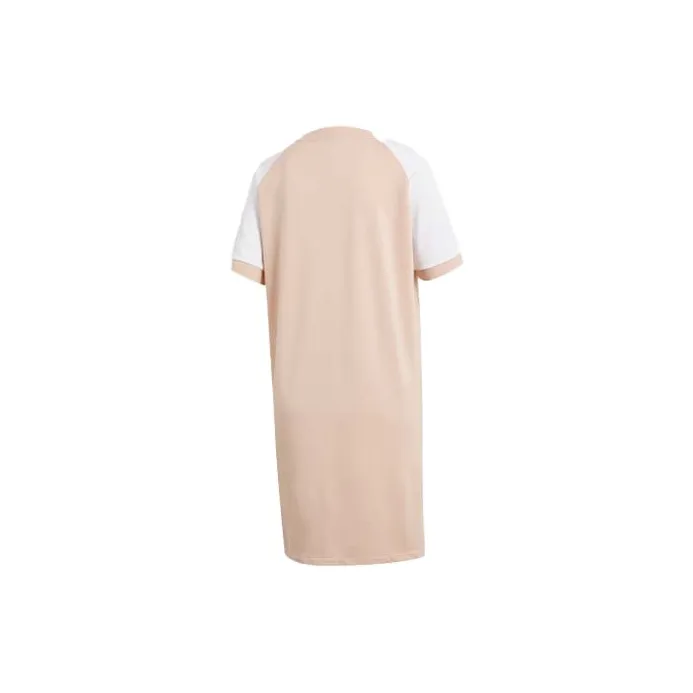 Adidas Originals Raglan Dress Short Sleeved Dresses Women's Pearl Smoke Gray-1