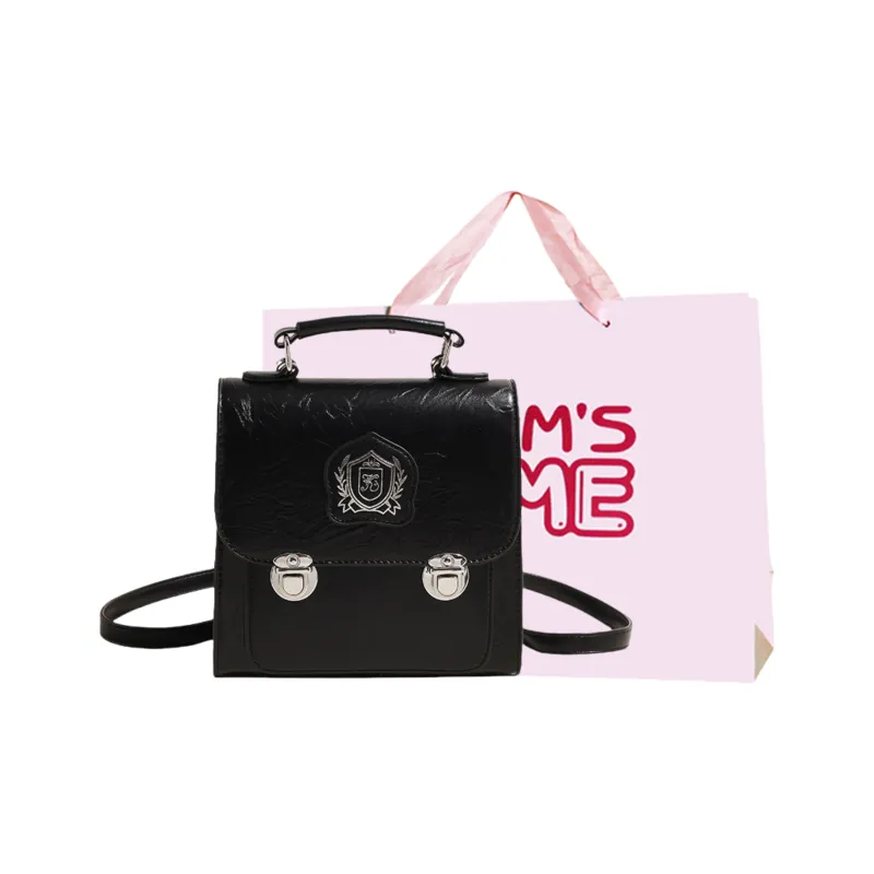 Worm's Home PU Backpack Women's White/Silver/Black/Pink-14