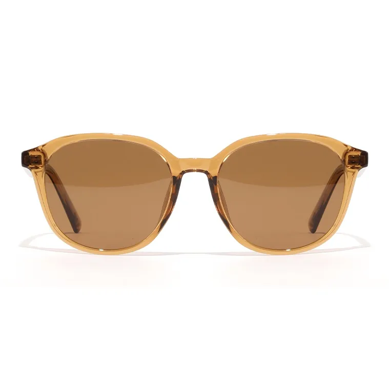 JEAN MARC TR/Memory Plastic Oval Sunglasses Unisex-4