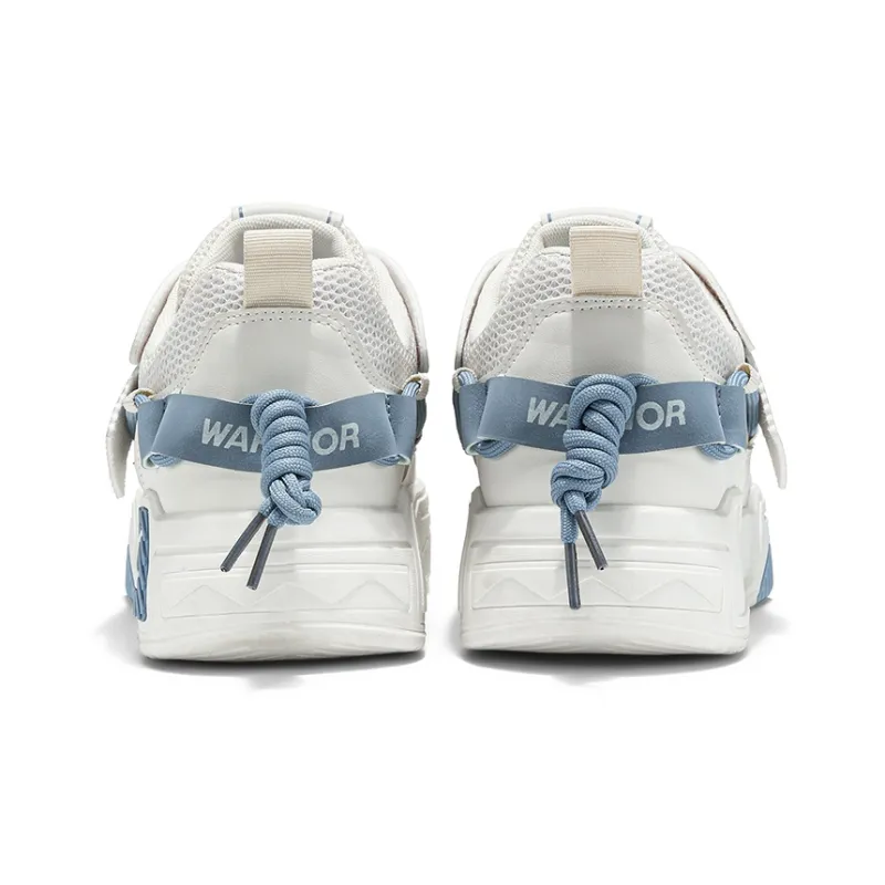 WARRIOR Skateboard Shoes Unisex Low Top Blue-4