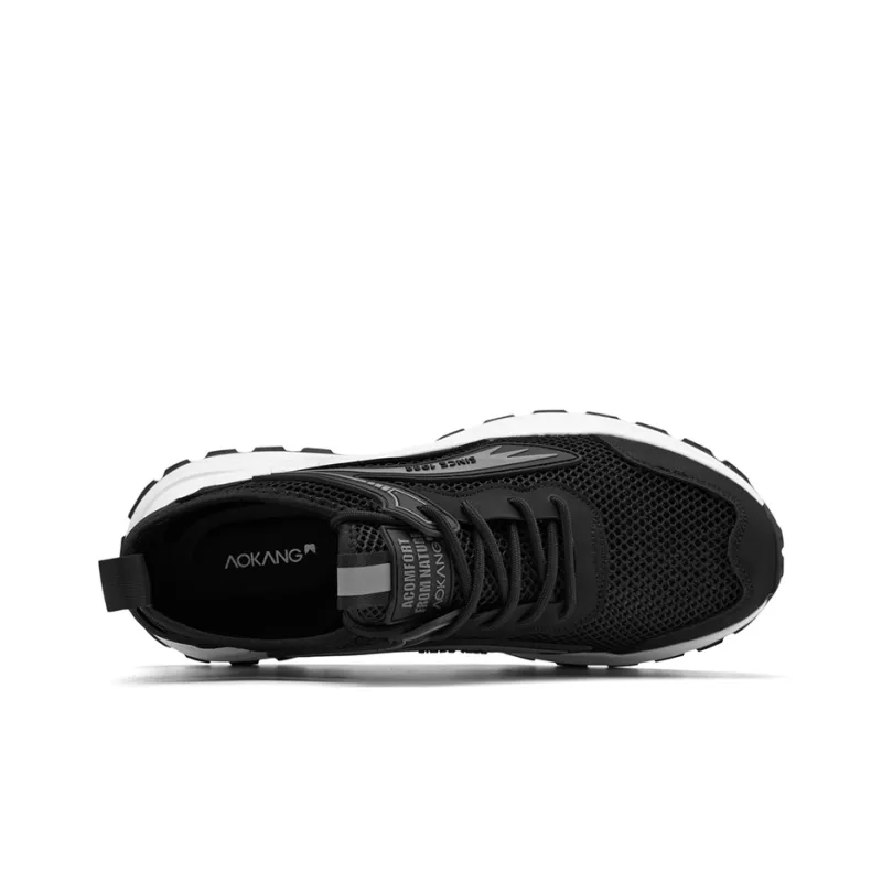 AOKANG Running Shoes Men Low Top Gray, Black-4