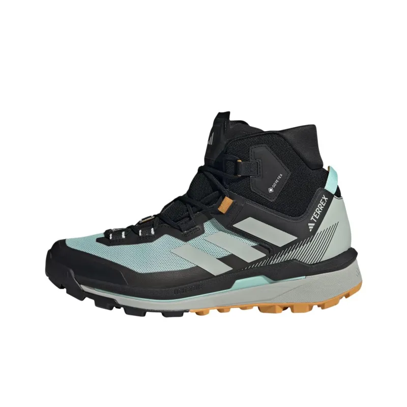 Adidas Terrex Skychaser Tech Gore Tex Semi Flash Aqua Core Black Preloved Yellow-0