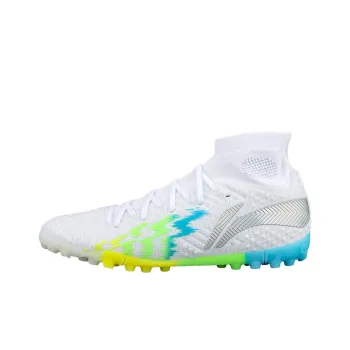 LiNing TF Rubber Broken Studs Artificial Ground Soccer Shoes Men's Green Multicolor White