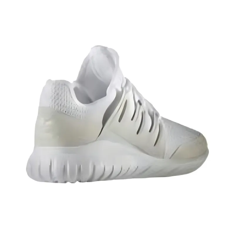Adidas Tubular Radial Cushioning Wear Resistant Low Top Running Shoes Unisex White-3