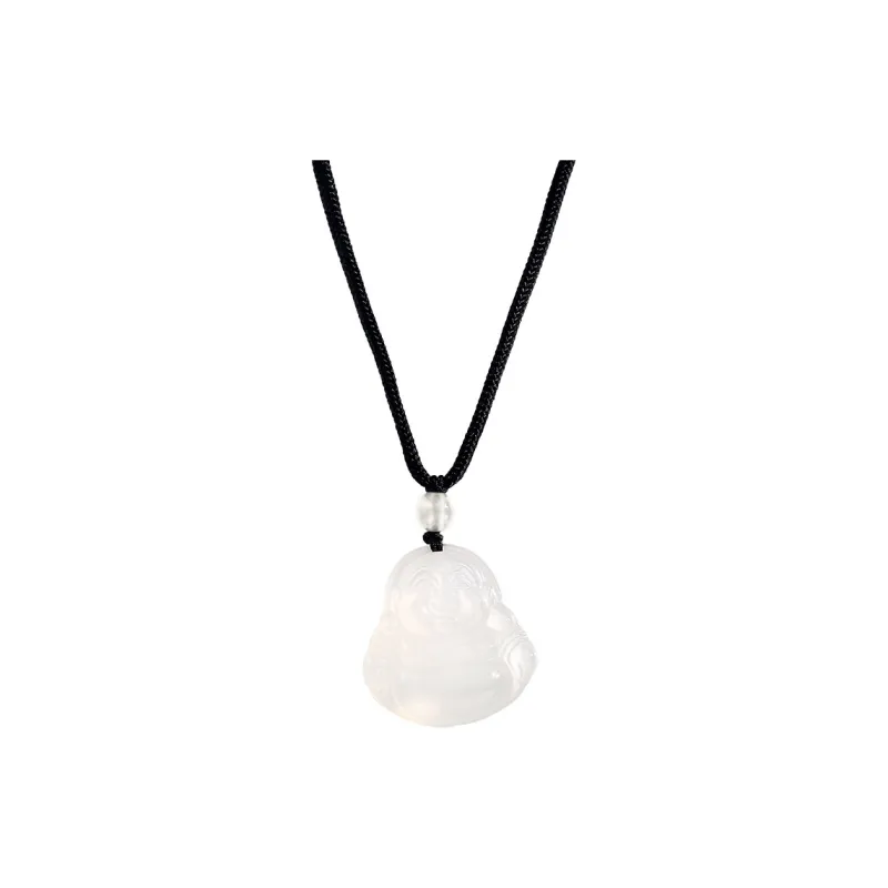 QUIET LOVE Chalcedony Jade Necklaces Unisex-5