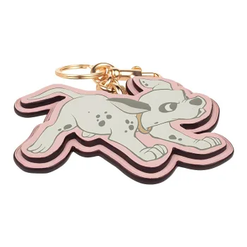 COACH Disney Collaboration Cow Leather Pendant Bag Accessory Women's Pink