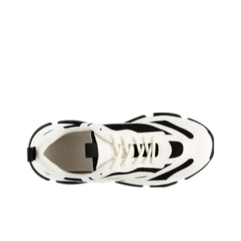 STEVE MADDEN Low-Top Casual Shoes Men's Black White-3