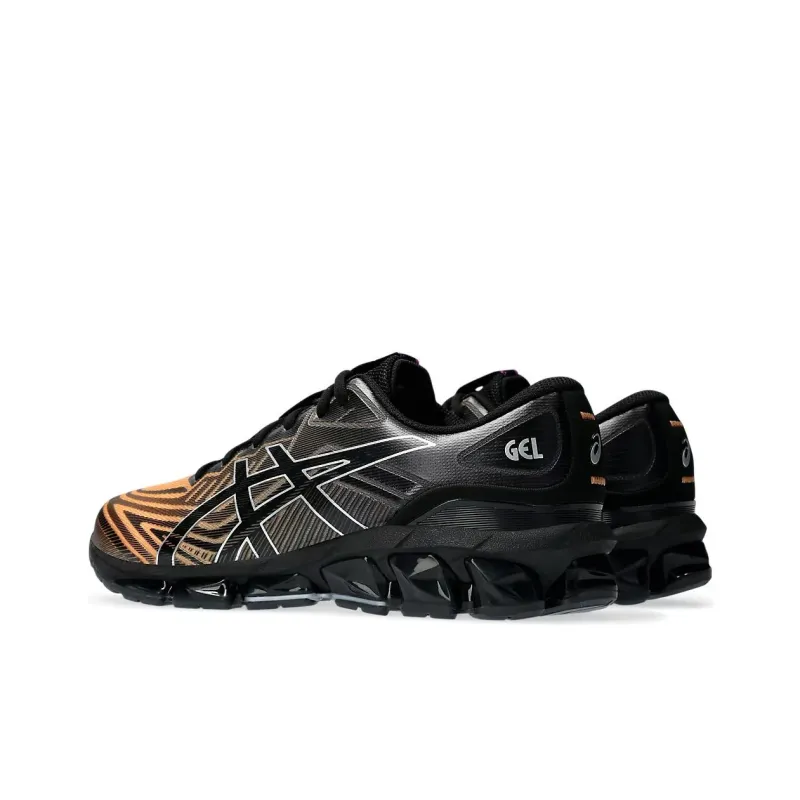 Asics GEL Quantum 360 7 Anti Slip Wear Resistant Low Top Casual Running Shoes Men's Black Orange-2