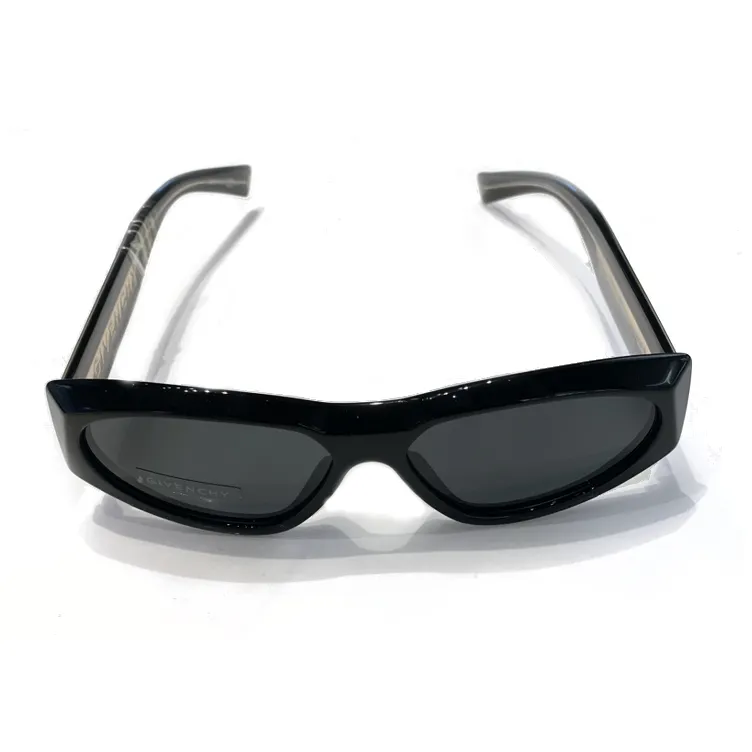 GIVENCHY - Irregular Shape Sunglasses Unisex Black-2