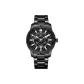 Black Dial Black Steel Band