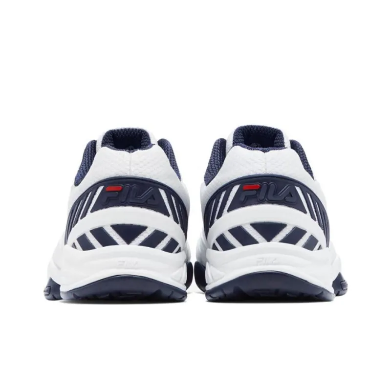 FILA Volley Zone Anti Slip And Wear Resistant Breathable Low Top Casual Shoes Men's White-4