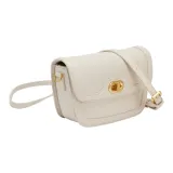 URBAN REVIVO Artificial Leather Shoulder Bag Medium Size Women's White