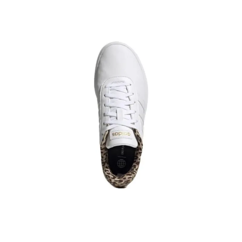 Adidas Court Platform Shoes 'White Leopard' Women's-4