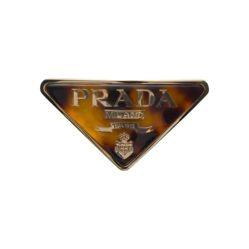 PRADA Tortoiseshell effect Hair Clip-0