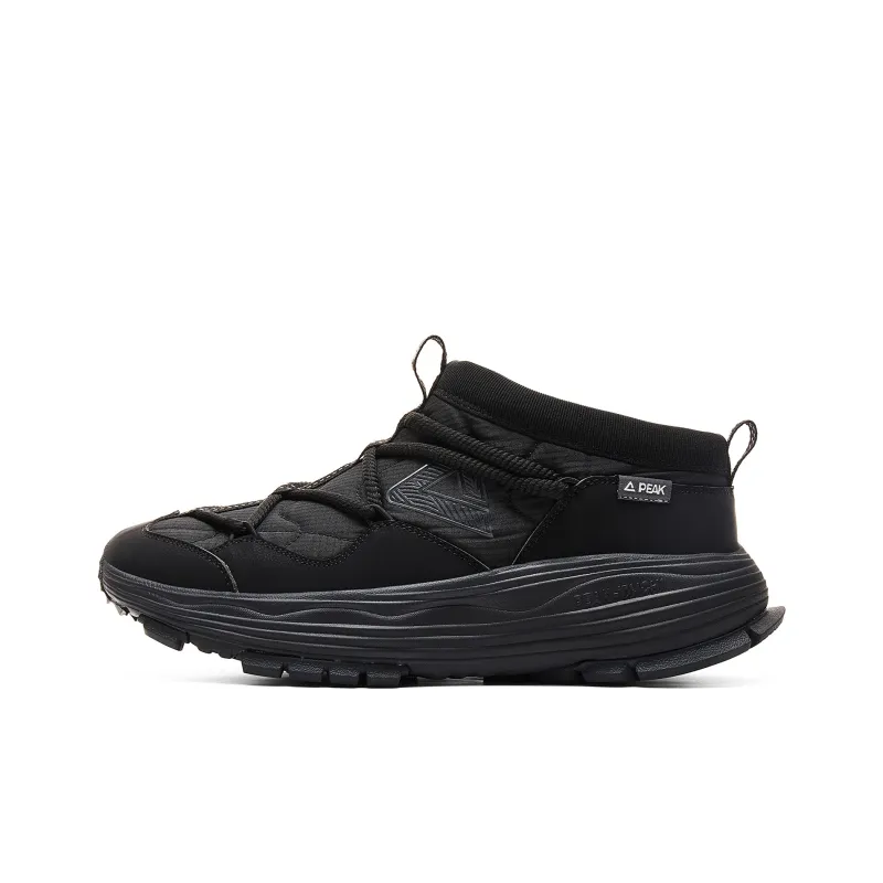 PEAK Cushioning Anti Slip And Wear Resistant Rebound Low Top Outdoor Shoes Men's Black/Dark Gray-0