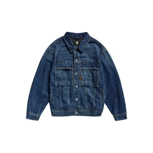 G-STAR RAW Denim Jackets Men Dark Blue