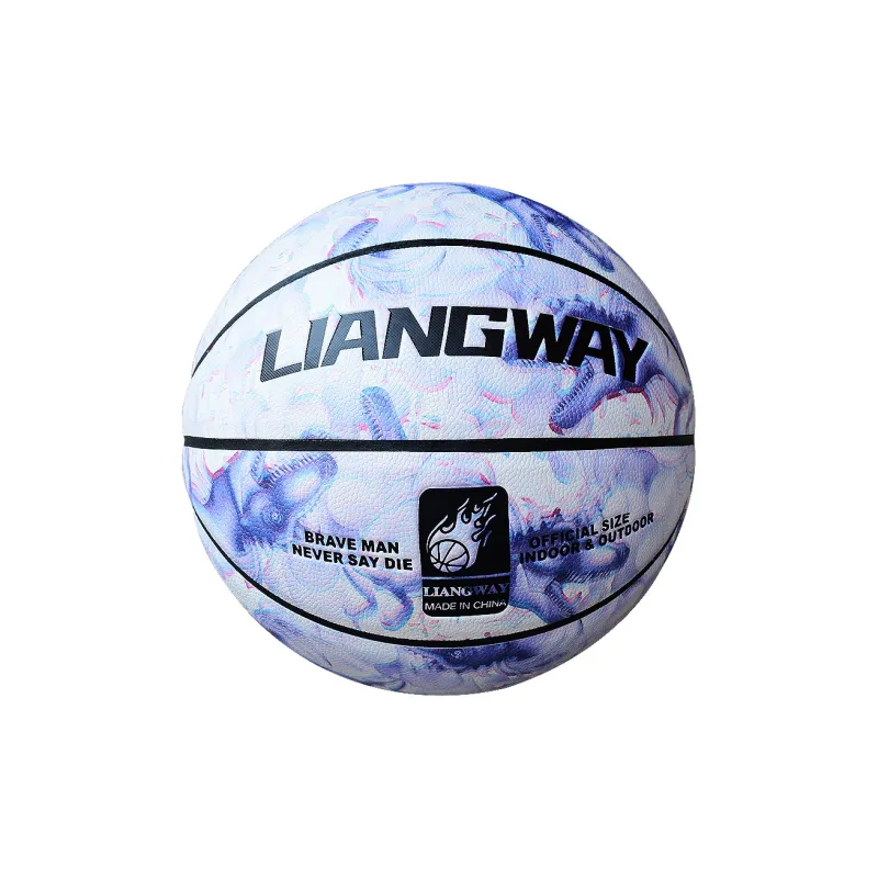 Vartsing Microfiber Leather Basketball White Purple Size 7 Training Unisex-4