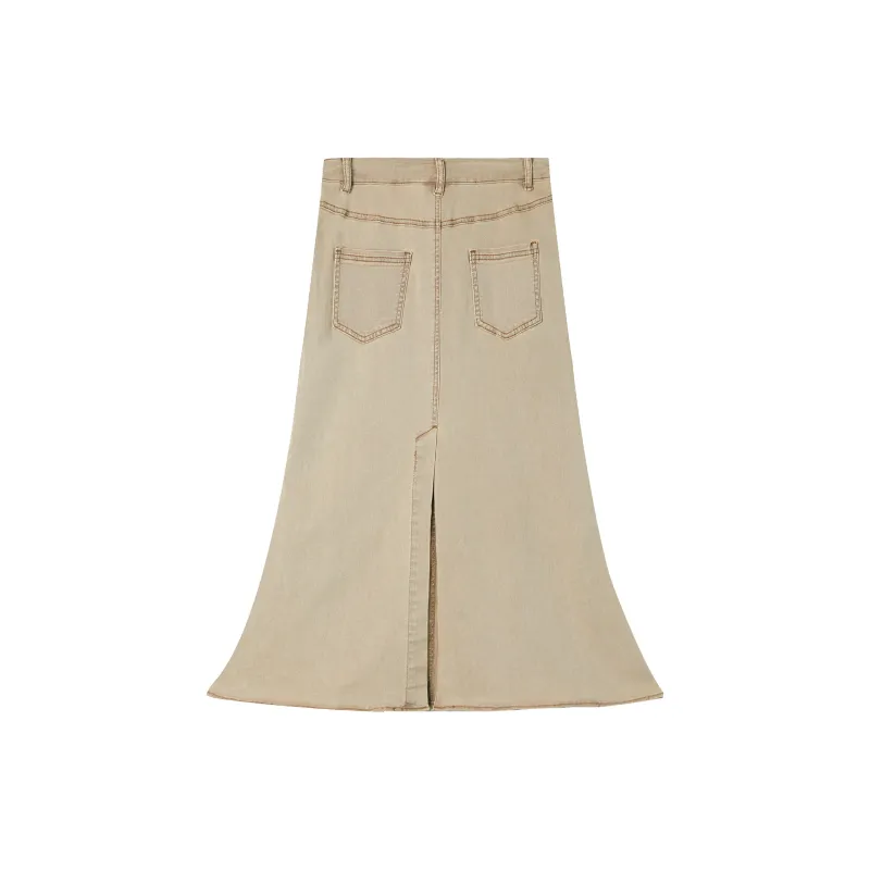 OWOX Denim Long Skirts Women's-4