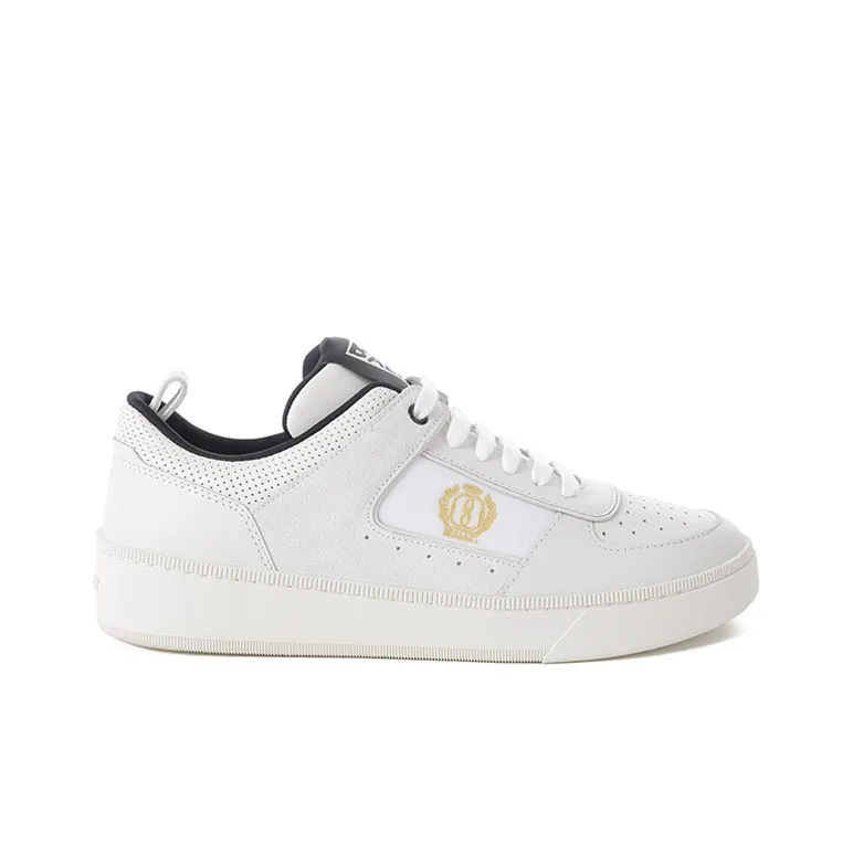 BALLY Low Top Skateboard Shoes Men's White-1