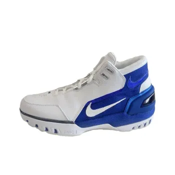 Nike Air Zoom Generation Vintage Basketball Shoes Men High Top White/Blue
