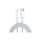 Litchi White 27W 1 Beige PD Woven Fast Charging Cable Type-C to Lightning