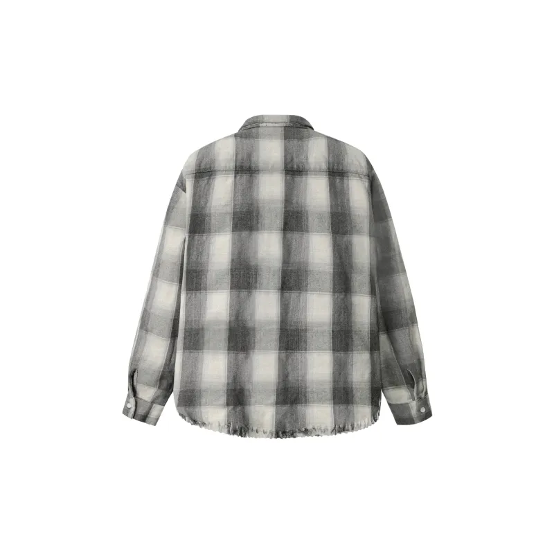 Askyurself Shirt Unisex Black White Plaid-1