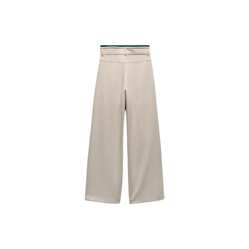 ZARA Casual Pants Women's Tan-1