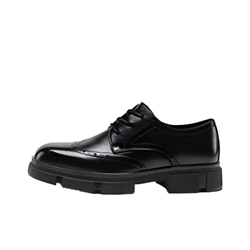 G.N.SHIJIA Dress Shoes Men Low-Top Black