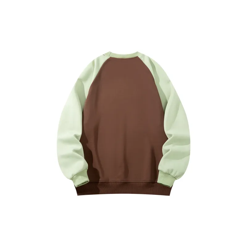BOBBY ABLEY Patchwork Color Blocking Loose Fit Casual Heavyweight Crew Neck Pullover Sweatshirt Unisex-10