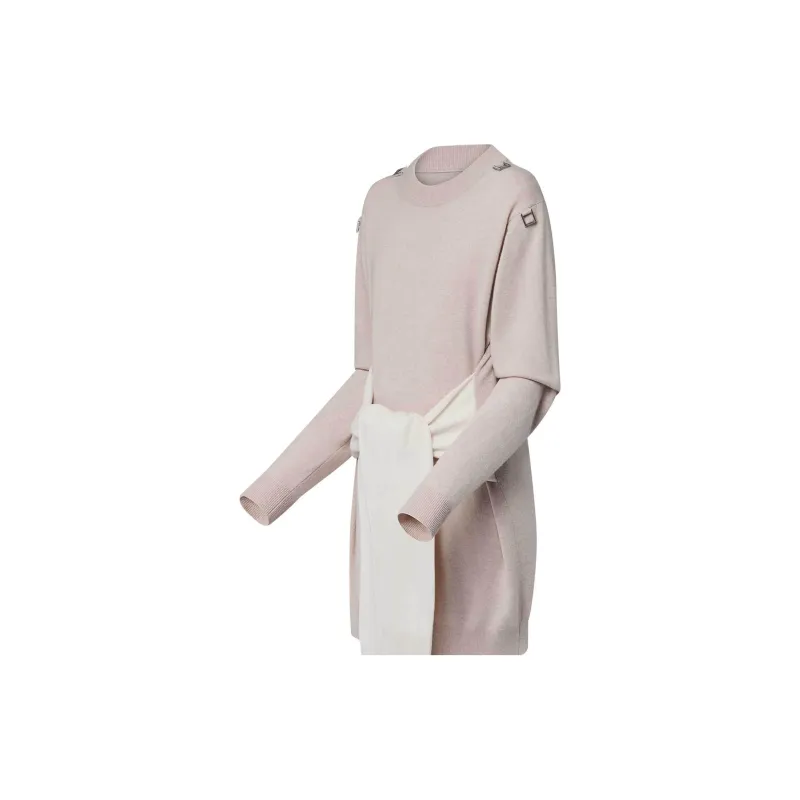 LOUIS VUITTON FW24 Long Sleeved Dress Women's Beige-2
