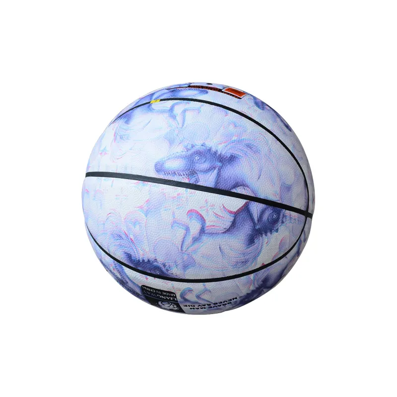 Vartsing Microfiber Leather Basketball White Purple Size 7 Training Unisex-1