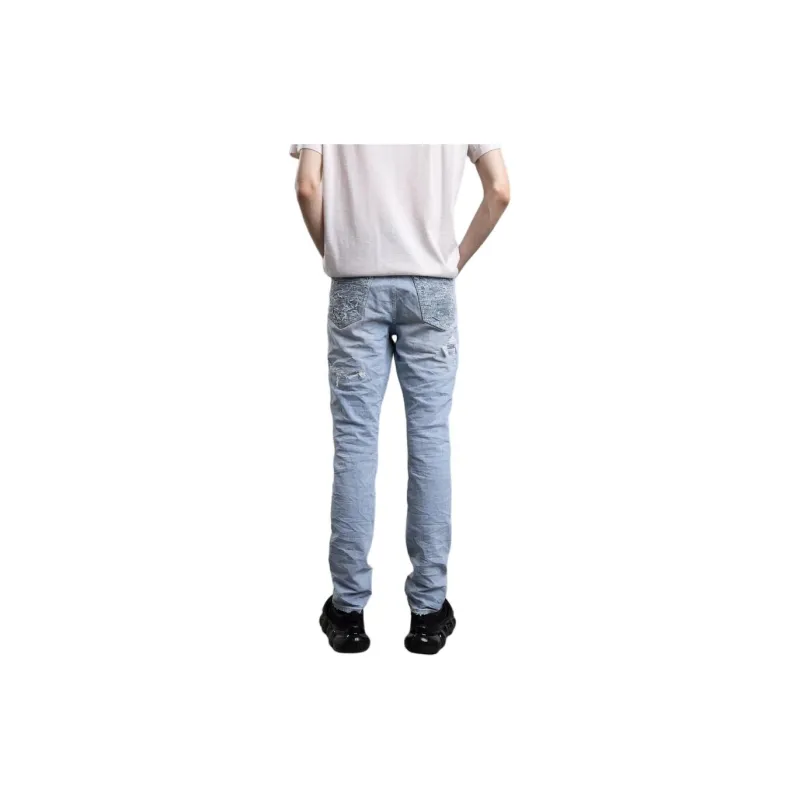 PURPLE BRAND Distressed Low rise Skinny Jeans-2