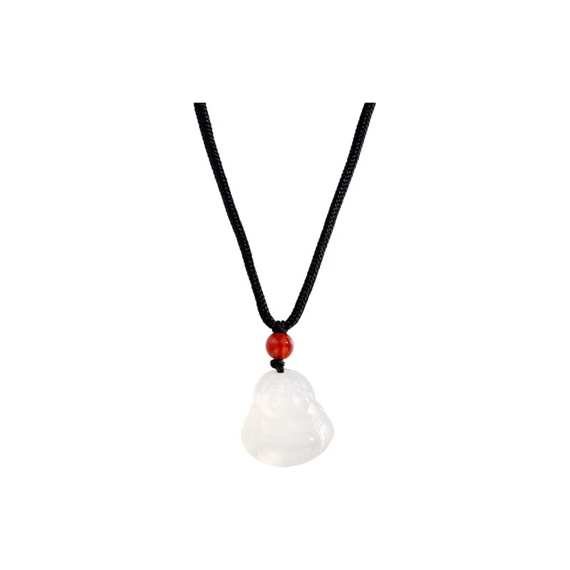 QUIET LOVE Chalcedony Jade Necklaces Unisex-14