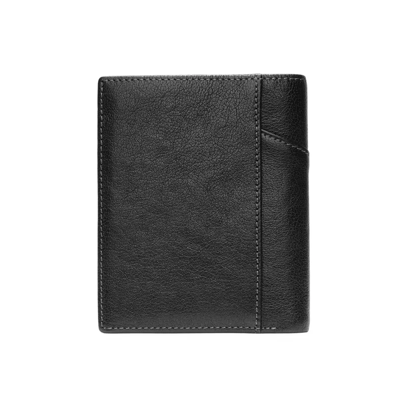 PIERRE CARDIN Top Grain Cow Leather Long Wallet Men's Black-1