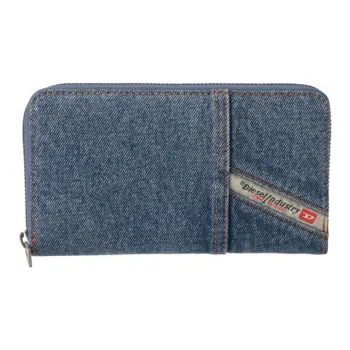 DIESEL Washable Denim Wallet Men's Blue
