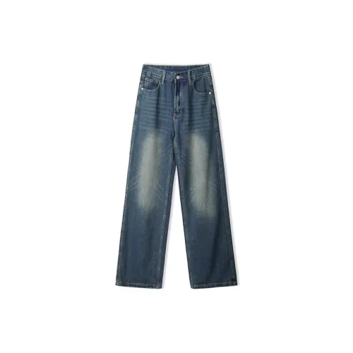 NAICHA STUDIO Jeans Men Vintage Blue