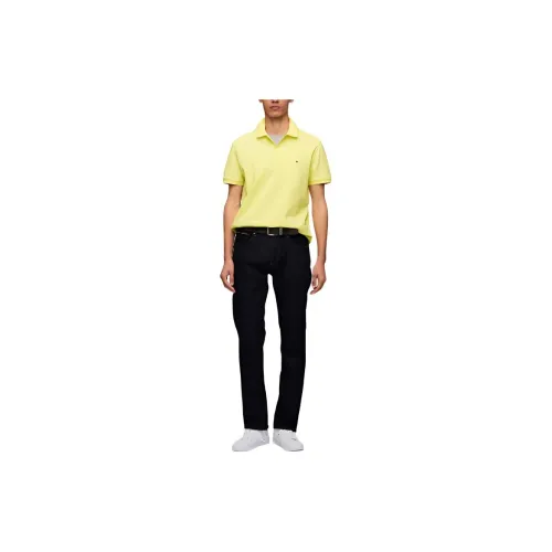 Tommy Hilfiger Polo Shirts Men Yellow