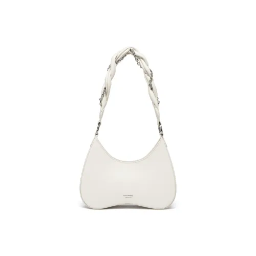 Tanita West Shoulder Bags White White - Cow Leather