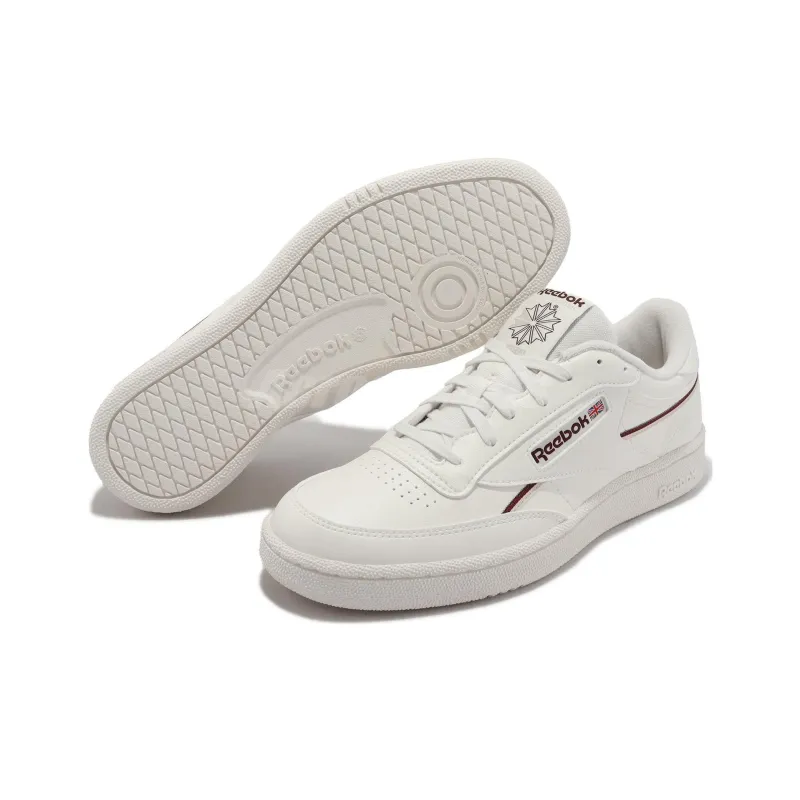Reebok Club C 85 Vegan 'Chalk White Maroon'-5