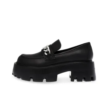 STEVE MADDEN Motoride Loafers Women's Black