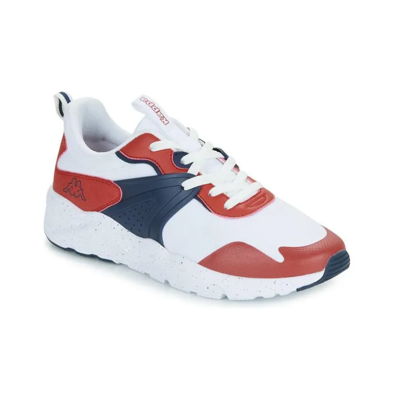 Kappa Anti Slip And Wear Resistant Support Low Top Casual Running Shoes Men's White Red Blue-2