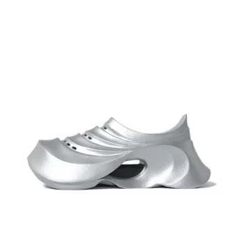 CHIKOKU Silver Galaxy Clogs 4cm Unisex