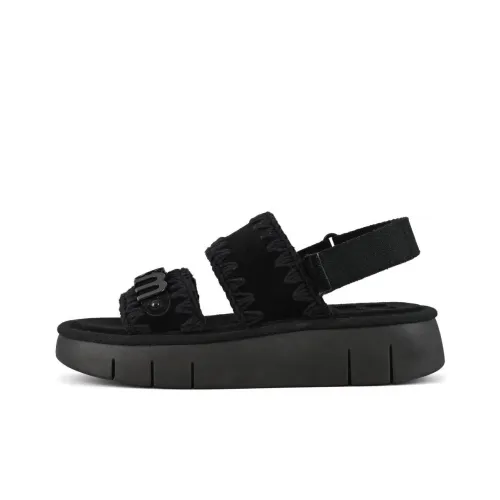 MOU Bounce One Strap Sandals Women's Black